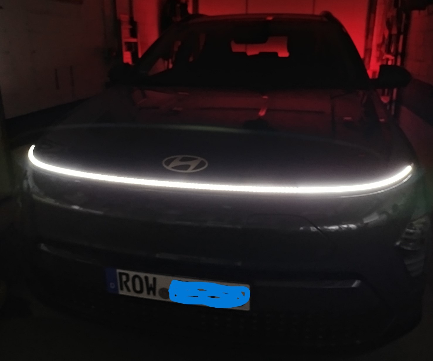 Beleuchtung Front ohne Abblendlicht.