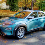Kona EV mit Winterrädern